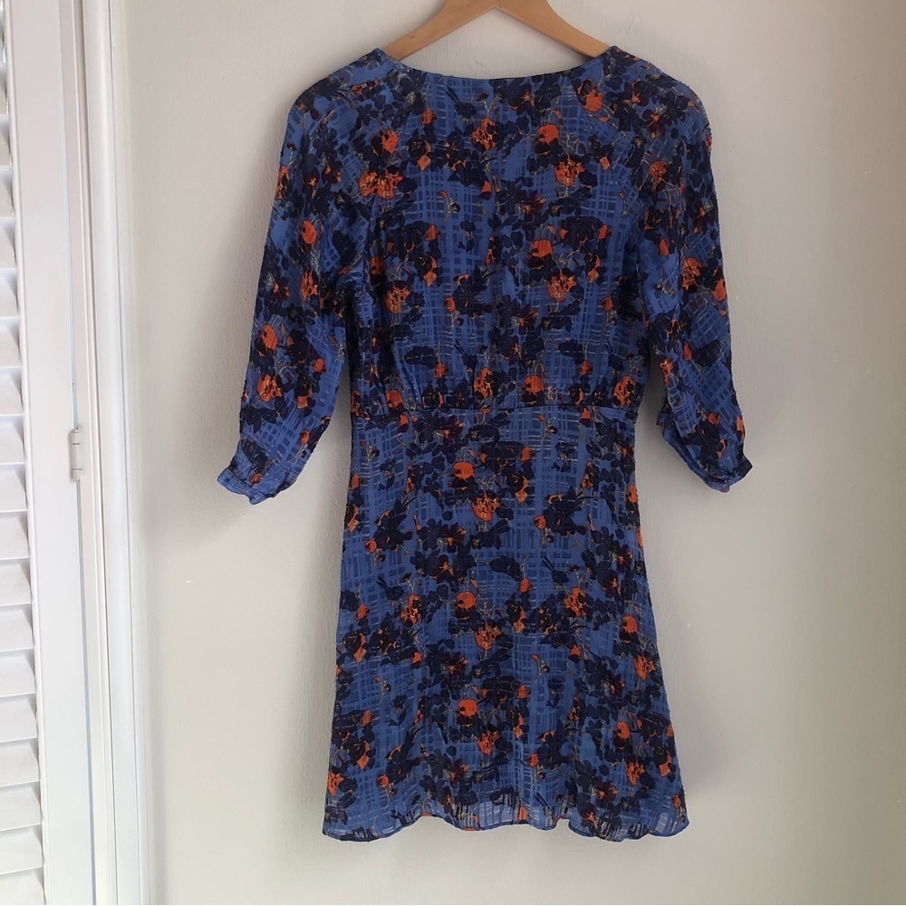 Tanya Taylor Size 2 Natalia Silk Floral A Line Casual Mini Dress - Picture 6 of 9